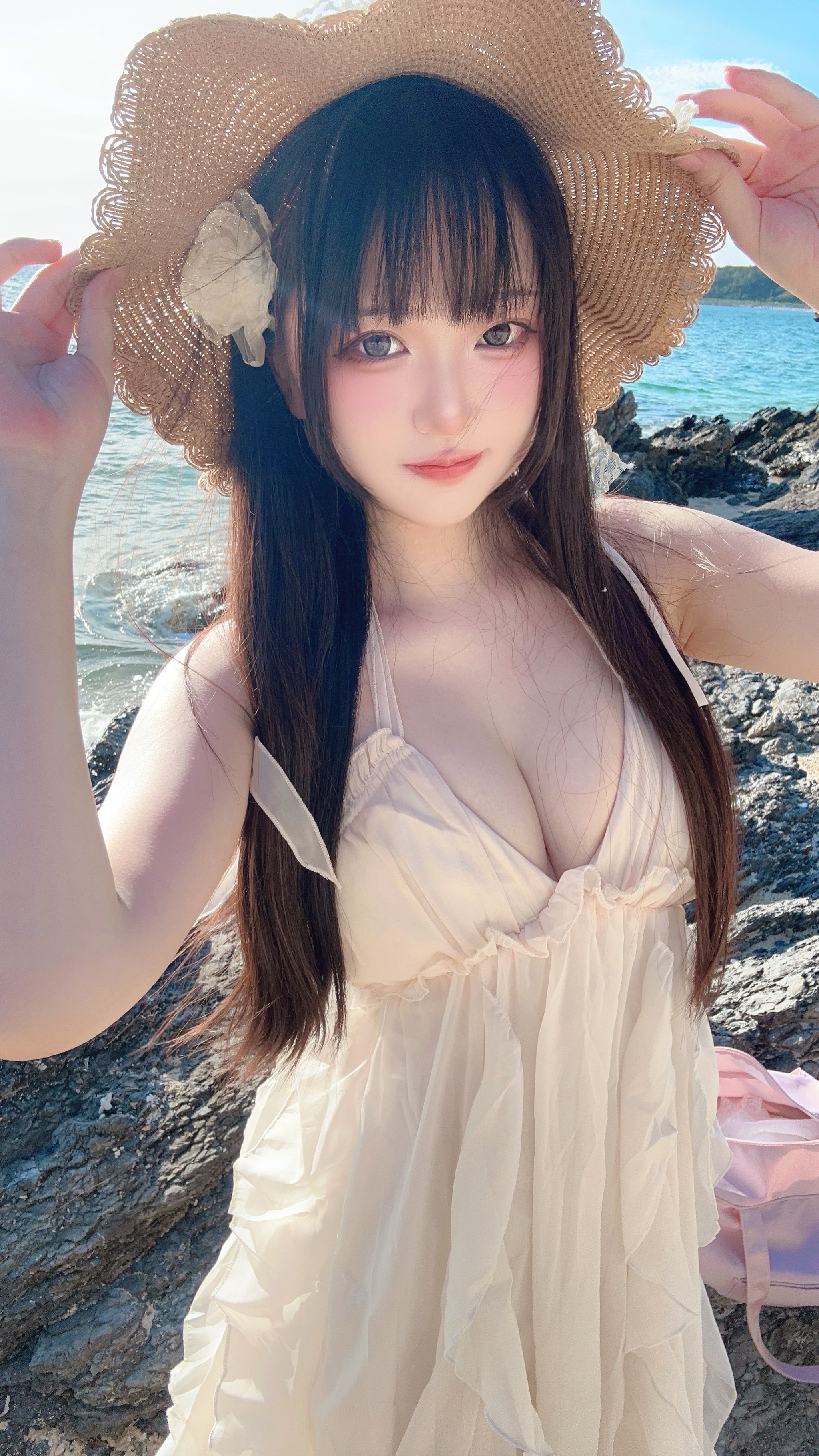 图片[1]-Yuki亭 – NO.034 2024冲绳夏日自拍册 沙滩裙 [32P]-XikXak